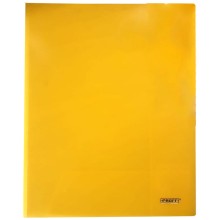 Папка-уголок пластиковая, А4, 300мкм, жёлтая