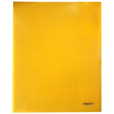 Папка-уголок пластиковая, А4, 300мкм, жёлтая