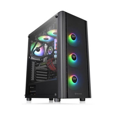 Компьютерный корпус, Thermaltake, V250 TG ARGB, CA-1Q5-00M1WN-00, SPCC, TemperedGlass*1, 120mm Addressable RGB Fans*3+120mm Standard Fan*1, ATX/Micro ATX/Mini-ITX, USB 3.0x1, USB 2.0x2, HD Audiox 1, R Buttonx1, Высота процессорного куллера до 160 мм, Длин