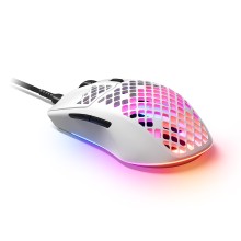 Компьютерная мышь, Steelseries, Aerox 3 (2022) Snow, 62603, Игровая, Оптическая, 8500 CPI, 6 кнопок, Подсветка RGB, Проводная 1.8 м, USB, Белая