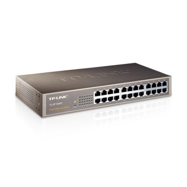 Коммутатор, TP-Link, TL-SF1024D, Настольный/19-дюймовый стоечный, 24 порта 10/100M RJ45, Корпус металл, 1U