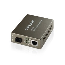 Медиаконвертер, TP-Link, MC111CS, WDM, с 1 портом 10/100Base-TX и 1 портом 100Base-FX с разъемом SC (ТХ: 1550 нм. RX: 1310 нм) для одномодового оптического кабеля (до 20 км)