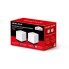 Маршрутизатор, Mercusys, Halo H50G(2-pack), 802.11a/b/g/n/ac, AC1900 Домашняя Mesh Wi-Fi система (2 модуля), 3 порта 10/100/1000T на каждом устройстве (автоопределение WAN/LAN)