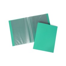 Папка пластиковая "Hatber", А4, 20 вкладышей, 500мкм, корешок 14мм, серия "Line - Зелёная"