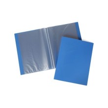 Папка пластиковая "Hatber", А4, 30 вкладышей, 500мкм, корешок 17мм, серия "Line - Синяя"
