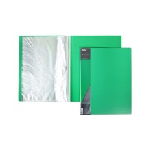 Папка пластиковая "Hatber", А4, 30 вкладышей, 600мкм, корешок 17мм, серия "Standard - Зелёная"