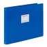 Папка пластиковая горизонтальная для документов "Brauberg", А3, на 4-х кольцах, 250л, 800мкм, корешок 30мм, серия "Standard - Синяя"