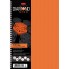 Тетрадь "Hatber", 96л, А4, клетка, 4 цветных разделителя, линейка, пластиковая обложка, на гребне, серия "Diamond Neon - Оранжевая"