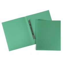 Папка пластиковая "Hatber", А4, 500мкм, корешок 14мм, пружинный скоросшиватель, серия "Line - Зелёная"