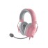 Гарнитура, Razer, Blackshark V2 X, RZ04-03240800-R3M1, Игровая гарнитура, 7.1 Surround Sound, 12 - 28000 Гц, 100 дБ, 32 Ом, 50 мм, Микрофон однонаправленный подвижный, 100 Гц – 10000 Гц, - 42 дБ, Проводные, 3,5 мм (mini jack), 1.3 метра, Розовый