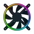 Кулер для компьютерного корпуса, Razer, Kunai Chroma 120MM aRGB LED PWM Performance Fan - 1 Fan, RC21-01800100-R3M1, Вентилятор 120мм, время работы 60 000 часов, Подсветка ARGB, 182 гр, Габариты 120х120х25мм, Черный