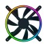 Кулер для компьютерного корпуса, Razer, Kunai Chroma 140MM aRGB LED PWM Performance Fan - 1 Fan, RC21-01800200-R3M1, Вентилятор 140мм, время работы 60 000 часов, Подсветка ARGB, 182 гр, Габариты 120х120х25мм, Черный