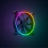 Кулер для компьютерного корпуса, Razer, Kunai Chroma 140MM aRGB LED PWM Performance Fan - 3 Fan,RC21-01810200-R3M1, Вентилятор 140мм, время работы 60 000 часов, Подсветка ARGB, 182 гр, Габариты 120х120х25мм, Черный