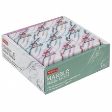 Ластик PVC "Hatber Marble", прямоугольный, мраморный