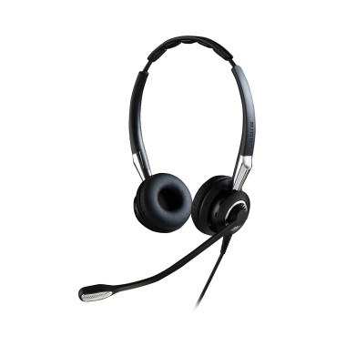 Гарнитура, Jabra, 2409-820-204, Jabra BIZ 2400 II Duo QD, Проводная, Шумоподавление, два динамика, накладные, Искусственная кожа