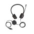 Гарнитура, Jabra, 4999-823-309, Jabra EVOLVE 20 SE, Stereo, MS, Проводная, USB, шумоподавление, -10°C to + 50°C, регулятор громкости