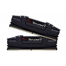 Комплект модулей памяти, G.SKILL, RipjawsV F4-3200C16D-8GVKB (Kit 2x4GB), DDR4, 8GB, DIMM <PC4-25600/3200MHz>, Черный
