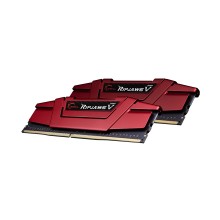 Комплект модулей памяти, G.SKILL, RipjawsV F4-3000C16D-32GVRB (Kit 2x16GB), DDR4, 32GB, DIMM <PC4-24000/3000MHz>, Красный