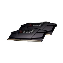 Комплект модулей памяти, G.SKILL, RipjawsV F4-3600C18D-64GVK (Kit 2x32GB), DDR4, 64GB, DIMM <PC4-28800/3600MHz>, Черный