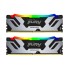 Комплект модулей памяти, Kingston, FURY Renegade RGB XMP KF564C32RSAK2-32 (Kit 2x16GB), DDR5, 32GB, CL32, DIMM <PC4-48000/6400MHz>, Серебро