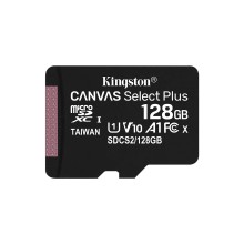 Карта памяти, Kingston, SDCS2/128GBSP, MicroSDXC 128GB, Canvas Select Plus, Class 10, без адаптера SD