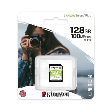 Карта памяти, Kingston, SDS2/128GB, SD 128GB, Canvas Select Plus