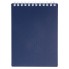 Блокнот "Hatber", 80л, А6, клетка, пластиковая обложка, на гребне, серия "Velvet - Синий"