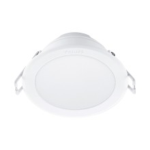 Светильник, Philips, 59449, MESON, 105-9W-600lm-30K-WH-recessed LED, Диаметр врезного отверстия 105мм, Мощность 9Вт, Световой поток 600Лм, Температура 3000К, Теплый, Цвет корпуса белый, Встраиваемый светодиод