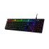 Клавиатура, HyperX, 639N5AA#ABA, Alloy Origins PBT HX Aqua, Игровая, Механическая, HyperX Aqua-Tactile switch, USB, кабель 1.8м, Подсветка RGB, Анг/Рус, Чёрный