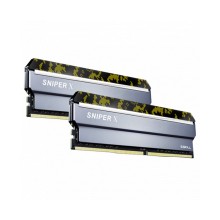 Комплект модулей памяти, G.SKILL, SniperX F4-3200C16D-32GSXKB (Kit 2x16GB), DDR4, 32GB, DIMM <PC4-25600/3200MHz>, Серебристый