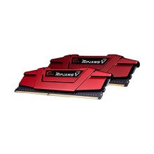 Комплект модулей памяти, G.SKILL, RipjawsV F4-2666C15D-8GVR (Kit 2x4GB), DDR4, 8GB, DIMM <PC4-21300/2666MHz>, Красный
