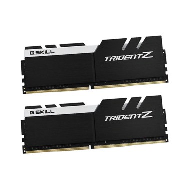 Комплект модулей памяти, G.SKILL, TridentZ F4-3200C16D-16GTZKW (Kit 2x8GB), DDR4, 16GB, DIMM <PC4-25600/3200MHz>, Черный