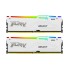 Комплект модулей памяти, Kingston, FURY Beast White RGB XMP KF552C40BWAK2-32 (Kit 2x16GB), DDR5, 32GB, CL40, DIMM <PC4-41600/5600MHz>, Белый