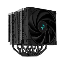 Кулер для процессора, Deepcool, AK620 ZERO DARK R-AK620-BKNNMT-G-1, Intel 20хх/1700/1200/115х и AMD AM5/AM4, 260W, 2*120мм, 500-1850±10%/об/м, 68.99 CFM, 28 dB(A), 4pin, 129х138х160мм, Чёрный