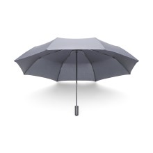 Зонт, NINETYGO, Oversized Portable Umbrella Automatic Version, 6941413204224, 340*50 / 660*1150, 470гр, Автоматическое открывание и закрывание, Ребра из стекловолокна и металлический стержень, Брызгозащищенный материал, Защита от УФЛ на 99%, Серый