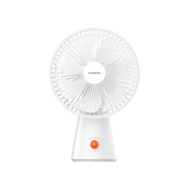 Перезаряжаемый мини-вентилятор, Xiaomi, Rechargeable Mini Fan (ZMYDFS01DM/BHR6089GL), Номинальная мощность 10 Вт, Автономная работа 18.5 ч, 4 скорости, Уровень шума 48 дБ(А), Белый