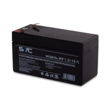 Батарея, SVC, AV1.2-12/S, Свинцово-кислотная 12В 1.2 Ач, Размер в мм.: 97*43*52