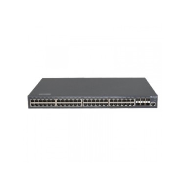 Коммутатор, BDCOM, S2900-48P6X, Управляемый L2+, 48 портов PoE (370W) 10/100/1000M RJ45, 6 портов 10G SFP+, Стоечный