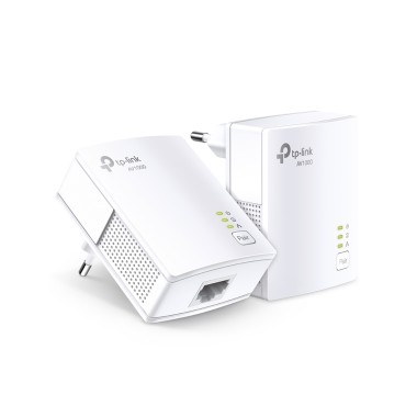 Комплект Powerline адаптеров, TP-Link, TL-PA7017 KIT, Гигабитный порт Ethernet, HomePlug AV/AV2