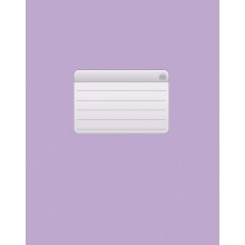 Тетрадь "Hatber NN", 48л, А5, клетка, обложка мелованная бумага, второй блок, на скобе, серия "Тетрадь - Фиолетовая"
