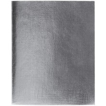 Тетрадь "Hatber", 48л, А5, линия, обложка бумвинил, на скобе, серия "Metallic - Серебро"