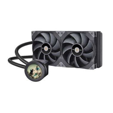 Кулер с водяным охлаждением, Thermaltake, TOUGHLIQUID Ultra 280 All-In-One Liquid Cooler, CL-W374-PL14BL-A, Intel LGA LGA 2066/20113/2011/1700/1200/1156/1155/1151/1150, AM5/AM4/AM3+/AM3/AM2+/AM2/FM2/FM1, 2*140мм вентилятора, 2000R.P.M, Габариты 314x140x27