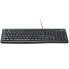 LOGITECH K120 Corded Keyboard - BLACK - USB - RUS - B2B