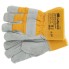 Перчатки спилковые комбинированные, усиленные, утолщенные, размер XL, Сибртех