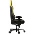 LORGAR Base 311, Gaming chair, PU eco-leather, 1.8 mm metal frame, multiblock mechanism, 4D armrests, 5 Star aluminium base, Class-4 gas lift, 75mm PU casters, Black + yellow