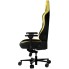 LORGAR Base 311, Gaming chair, PU eco-leather, 1.8 mm metal frame, multiblock mechanism, 4D armrests, 5 Star aluminium base, Class-4 gas lift, 75mm PU casters, Black + yellow