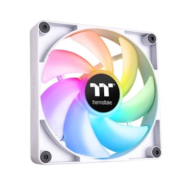 Кулер для компьютерного корпуса, Thermaltake, CT120 ARGB Sync PC Cooling Fan White, CL-F153-PL12SW-A, 12V, 120мм, 2000об.мин, 4pin, 57.05CFM, 25.8 dBA, Габариты 120x120x25мм, Белый