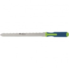 Нож для резки теплоизоляционных панелей, 2-стороннее лезвие, обрезиненная рукоятка, 420 мм, лезвие 280 мм Сибртех