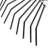 Грабли веерные стальные, 385 х 1500 мм, 20 плоских зубьев, деревянный черенок, Россия, Сибртех