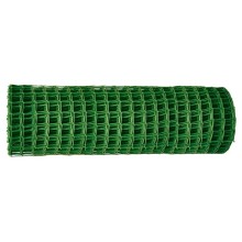 Решетка заборная в рулоне, 1 х 20 м, ячейка 83 х 83 мм, пластиковая, зеленая, Россия